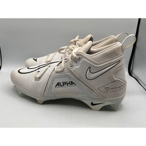 Nike Alpha Menace Pro 3‎ White/Black Football Cleats CT6649-109 Men's Size 12